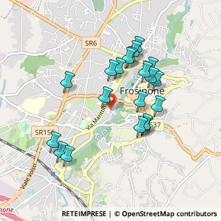 Mappa P.zza Caduti Via Fani, 03100 Frosinone FR, Italia (0.9385)