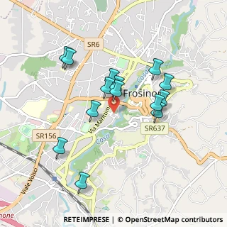 Mappa P.zza Caduti Via Fani, 03100 Frosinone FR, Italia (0.88357)