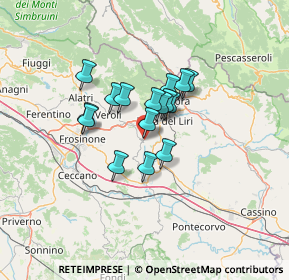 Mappa Piazza Guglielmo Marconi, 03025 Monte San Giovanni Campano FR, Italia (9.36875)