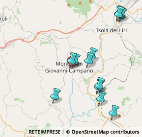 Mappa Piazza Guglielmo Marconi, 03025 Monte San Giovanni Campano FR, Italia (4.47083)