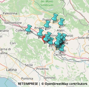 Mappa Via Garibaldi, 03017 Morolo FR, Italia (9.75111)