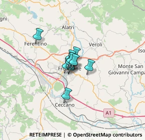 Mappa Via delle Fosse Ardeatine, 03100 Frosinone FR, Italia (2.73333)