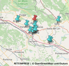 Mappa Via delle Fosse Ardeatine, 03100 Frosinone FR, Italia (9.525)