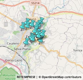 Mappa Via delle Fosse Ardeatine, 03100 Frosinone FR, Italia (1.09944)