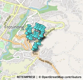 Mappa Via delle Fosse Ardeatine, 03100 Frosinone FR, Italia (0.2285)