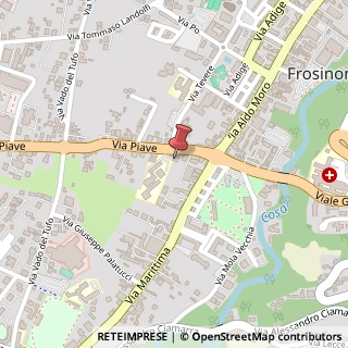 Mappa Via Piave, 27, 03100 Frosinone, Frosinone (Lazio)