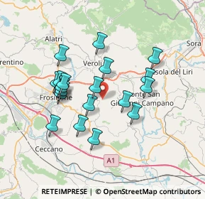 Mappa Via Calcaterra, 03022 Boville Ernica FR, Italia (6.73)