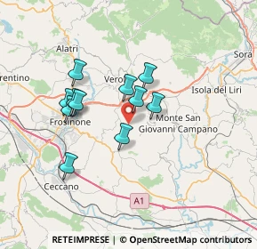 Mappa Via Calcaterra, 03022 Boville Ernica FR, Italia (6.03545)