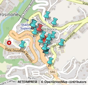 Mappa Via S. Simeone, 03100 Frosinone FR, Italia (0.154)