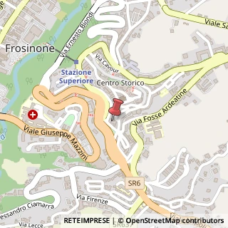 Mappa Via Pagliare Bruciate, 17, 03100 Frosinone, Frosinone (Lazio)