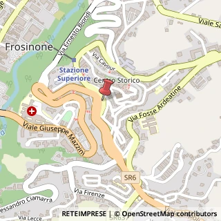 Mappa Corso Repubblica, 93, 03100 Frosinone, Frosinone (Lazio)