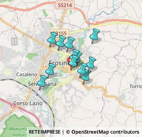 Mappa Via S. Simeone, 03100 Frosinone FR, Italia (1.08833)