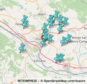 Mappa Via Dante Alighieri, 03100 Frosinone FR, Italia (6.6915)