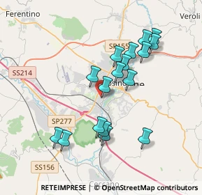 Mappa Viale Grecia, 03100 Frosinone FR, Italia (3.62059)