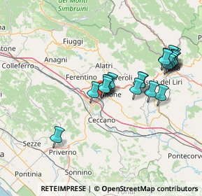 Mappa Viale Grecia, 03100 Frosinone FR, Italia (15.308)