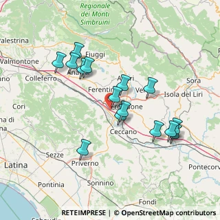Mappa Via dei Ponticelli, 03100 Frosinone FR, Italia (14.85267)