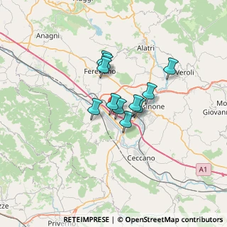 Mappa Via dei Ponticelli, 03100 Frosinone FR, Italia (4.57818)