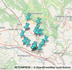 Mappa S.s. 509 di Forca D'acero, 03042 Atina FR, Italia (11.036)