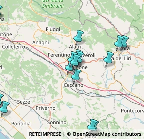 Mappa Via Michelangelo, 03100 Frosinone FR, Italia (22.06889)