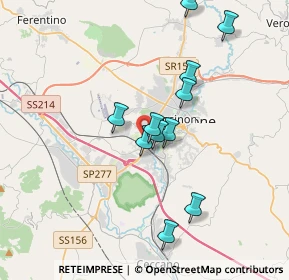 Mappa V.le Volsci, 03100 Frosinone FR, Italia (3.43091)