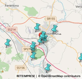 Mappa Via Michelangelo, 03100 Frosinone FR, Italia (3.86538)