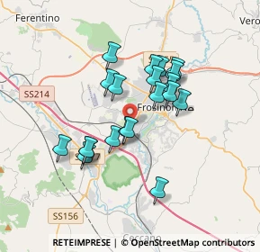 Mappa Via Michelangelo, 03100 Frosinone FR, Italia (3.0425)