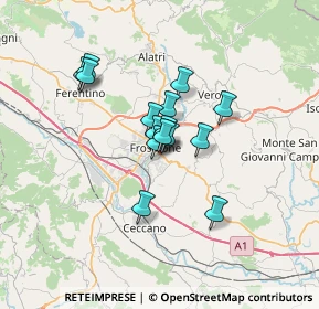 Mappa Via G. Acciaccarelli, 03100 Frosinone FR, Italia (4.826)