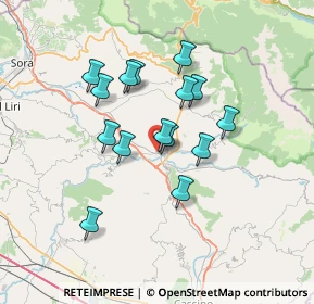 Mappa Via Zotone, 03042 Atina FR, Italia (6.08467)