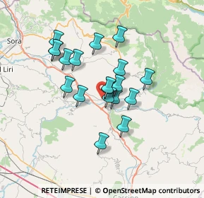 Mappa Via Zotone, 03042 Atina FR, Italia (5.76579)