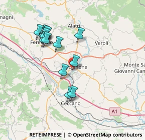 Mappa Via Giovan Battista Grappelli, 03100 Frosinone FR, Italia (7.612)