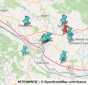 Mappa Via Giovan Battista Grappelli, 03100 Frosinone FR, Italia (7.37077)
