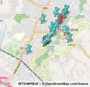 Mappa Via Giovan Battista Grappelli, 03100 Frosinone FR, Italia (0.86389)