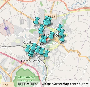 Mappa Via Giovan Battista Grappelli, 03100 Frosinone FR, Italia (1.3475)