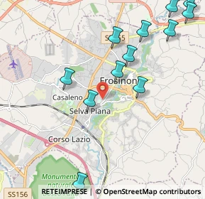 Mappa Via Giovan Battista Grappelli, 03100 Frosinone FR, Italia (2.665)