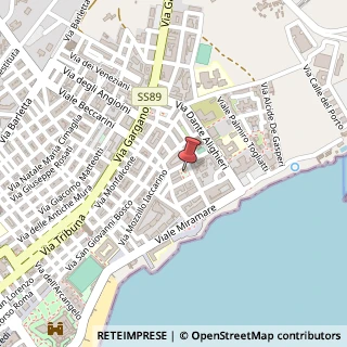 Mappa Piazza dell' orto mozzillo 5, 71043 Manfredonia, Foggia (Puglia)