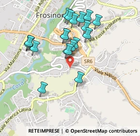 Mappa Via Lecce, 03100 Frosinone FR, Italia (0.4885)