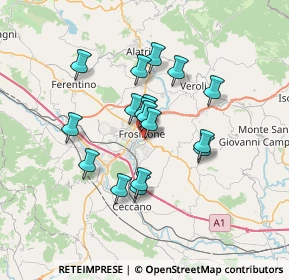 Mappa Via Lecce, 03100 Frosinone FR, Italia (5.79588)