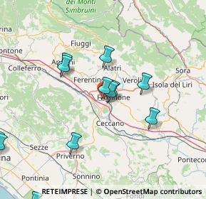 Mappa Via delle Centurie, 03100 Frosinone FR, Italia (18.08583)