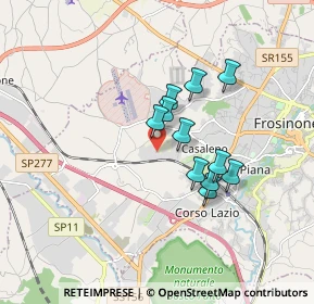 Mappa Via delle Centurie, 03100 Frosinone FR, Italia (1.37818)