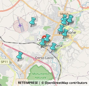 Mappa Viale Olimpia, 03100 Frosinone FR, Italia (1.84273)