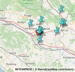 Mappa Viale Olimpia, 03100 Frosinone FR, Italia (10.37333)