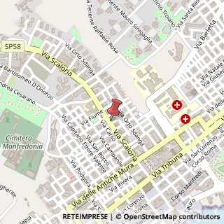 Mappa Via Carso 21, /angolo, 71043 Manfredonia, Foggia (Puglia)