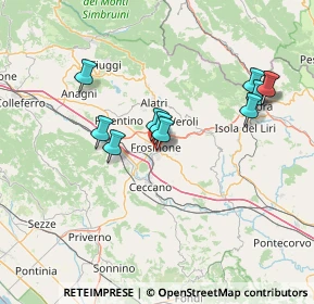 Mappa Via Francesco Brighindi, 03100 Frosinone FR, Italia (14.32091)