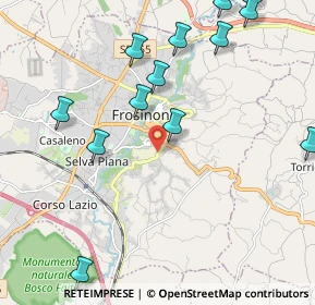 Mappa Via Francesco Brighindi, 03100 Frosinone FR, Italia (2.72538)