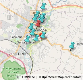 Mappa Via Francesco Brighindi, 03100 Frosinone FR, Italia (1.60538)