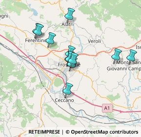 Mappa Via Francesco Brighindi, 03100 Frosinone FR, Italia (6.19833)