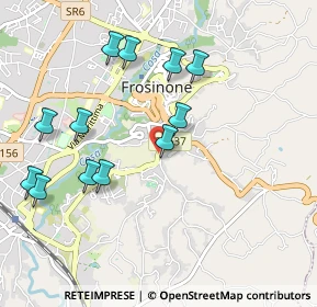 Mappa Via Francesco Brighindi, 03100 Frosinone FR, Italia (1.09167)