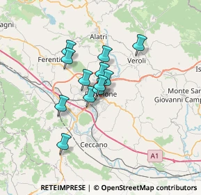 Mappa Via Alessandro Ciamarra, 03100 Frosinone FR, Italia (4.95833)