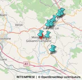 Mappa Via Mendrella, 03025 Monte San Giovanni Campano FR, Italia (6.90636)