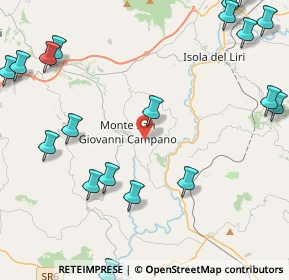 Mappa Via Mendrella, 03025 Monte San Giovanni Campano FR, Italia (6.6485)